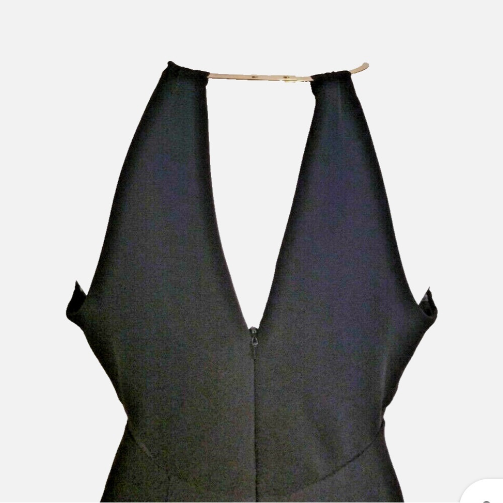 JS COLLECTION GOLD RING BLACK GOWN - Picture 5 of 5